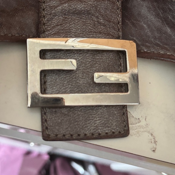 Fendi Metallic Brown Shoulder Bag - Picture 10 of 16